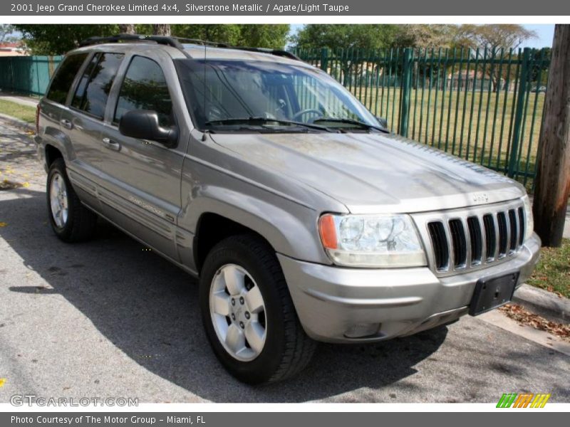 Silverstone Metallic / Agate/Light Taupe 2001 Jeep Grand Cherokee Limited 4x4