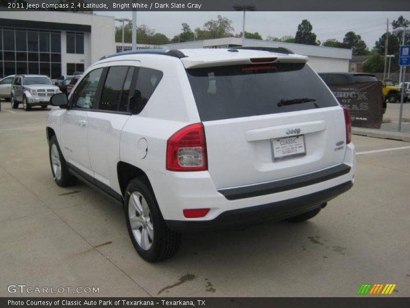 Bright White / Dark Slate Gray 2011 Jeep Compass 2.4 Latitude