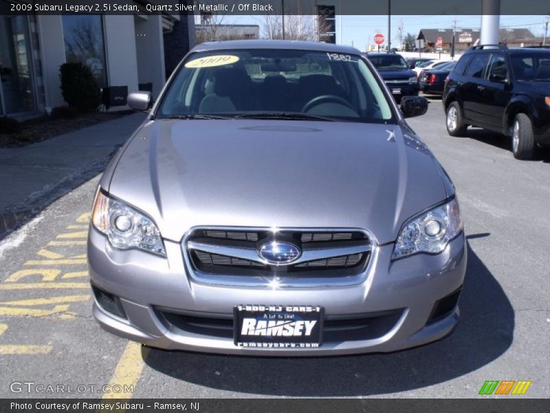 Quartz Silver Metallic / Off Black 2009 Subaru Legacy 2.5i Sedan