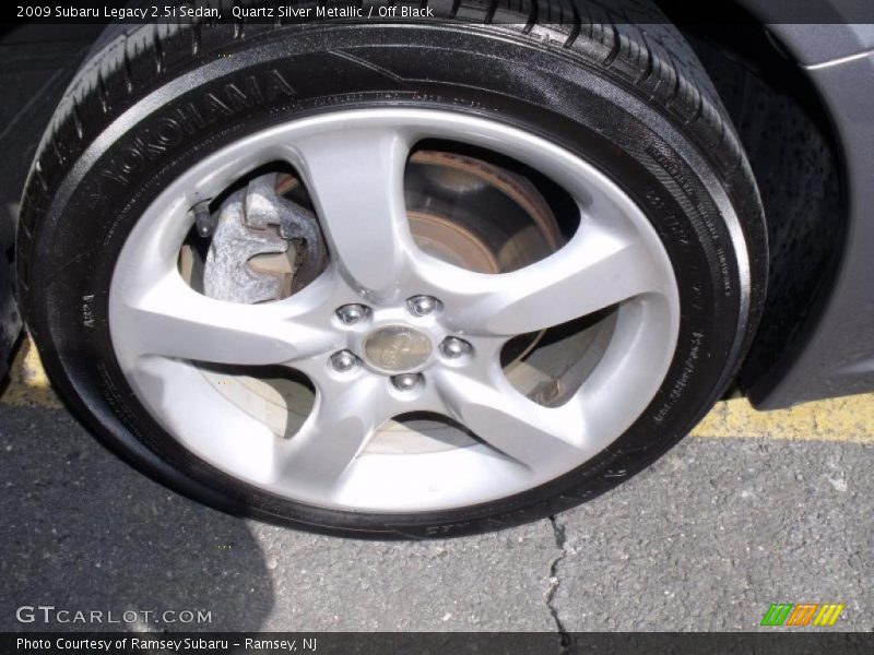 Quartz Silver Metallic / Off Black 2009 Subaru Legacy 2.5i Sedan
