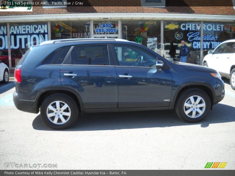 Pacific Blue / Gray 2011 Kia Sorento LX AWD