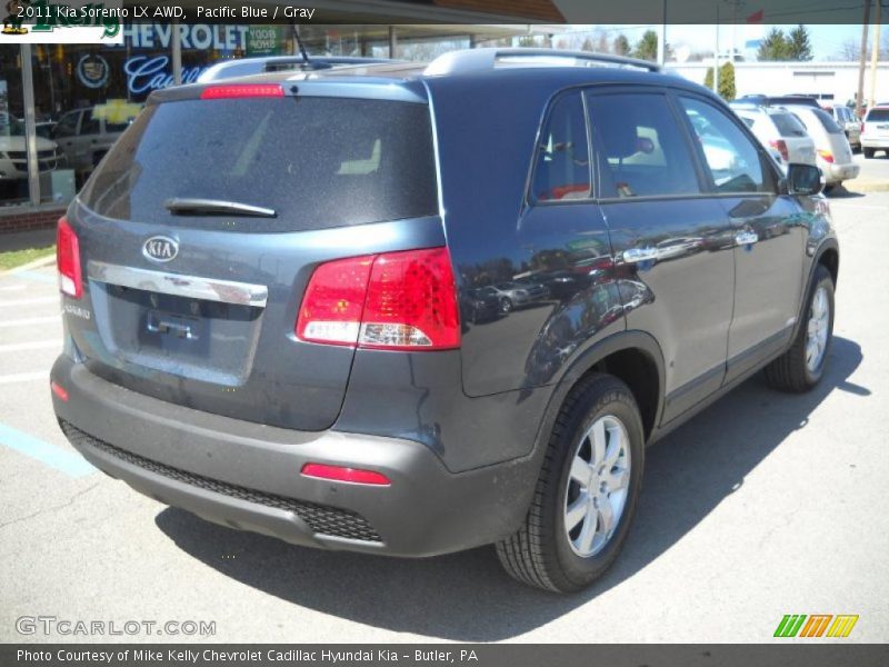 Pacific Blue / Gray 2011 Kia Sorento LX AWD
