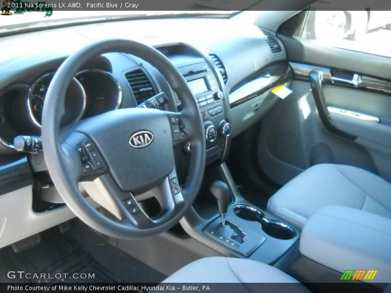 Pacific Blue / Gray 2011 Kia Sorento LX AWD