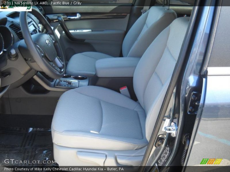 Pacific Blue / Gray 2011 Kia Sorento LX AWD