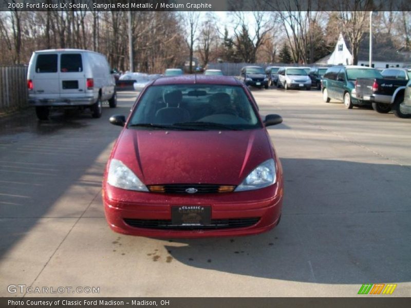 Sangria Red Metallic / Medium Graphite 2003 Ford Focus LX Sedan