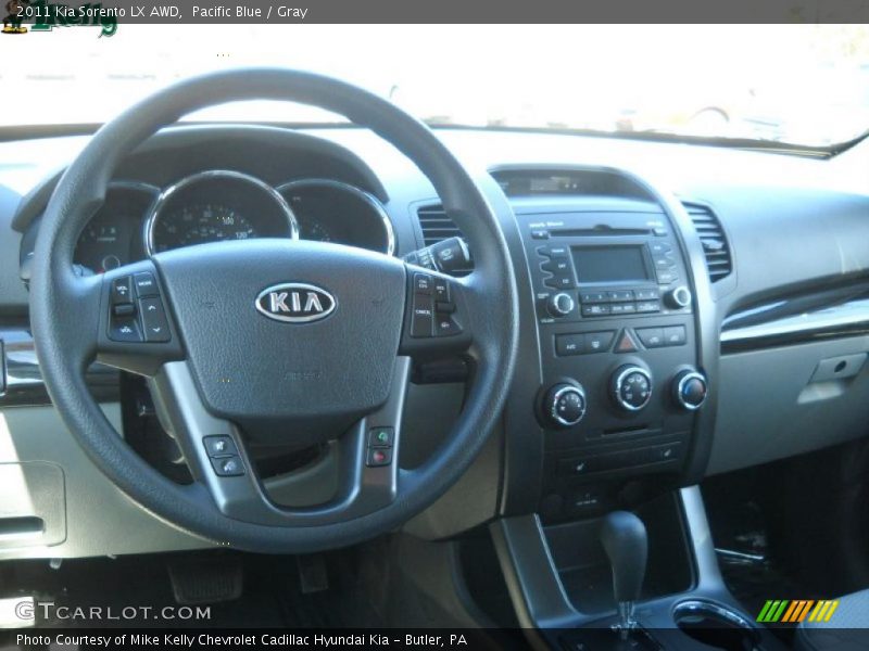 Pacific Blue / Gray 2011 Kia Sorento LX AWD