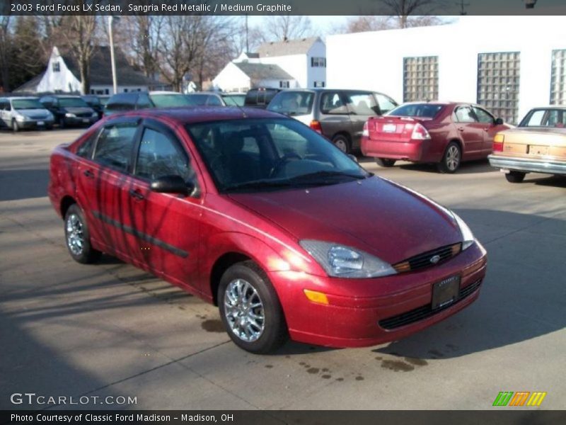 Sangria Red Metallic / Medium Graphite 2003 Ford Focus LX Sedan