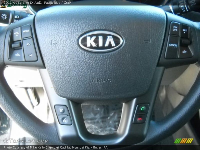 Pacific Blue / Gray 2011 Kia Sorento LX AWD