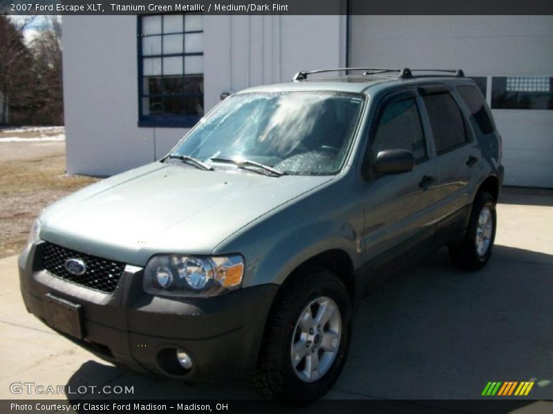 Titanium Green Metallic / Medium/Dark Flint 2007 Ford Escape XLT