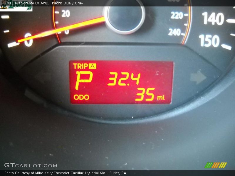 Pacific Blue / Gray 2011 Kia Sorento LX AWD