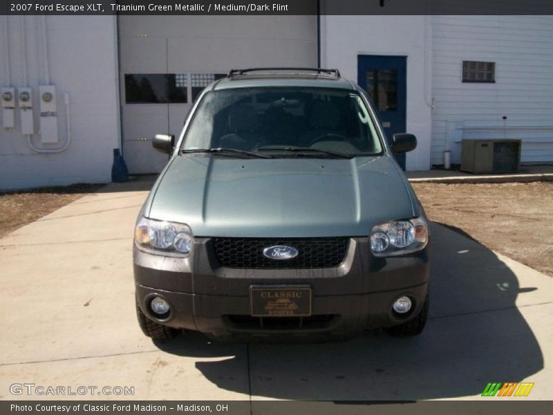 Titanium Green Metallic / Medium/Dark Flint 2007 Ford Escape XLT