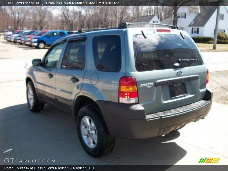 Titanium Green Metallic / Medium/Dark Flint 2007 Ford Escape XLT
