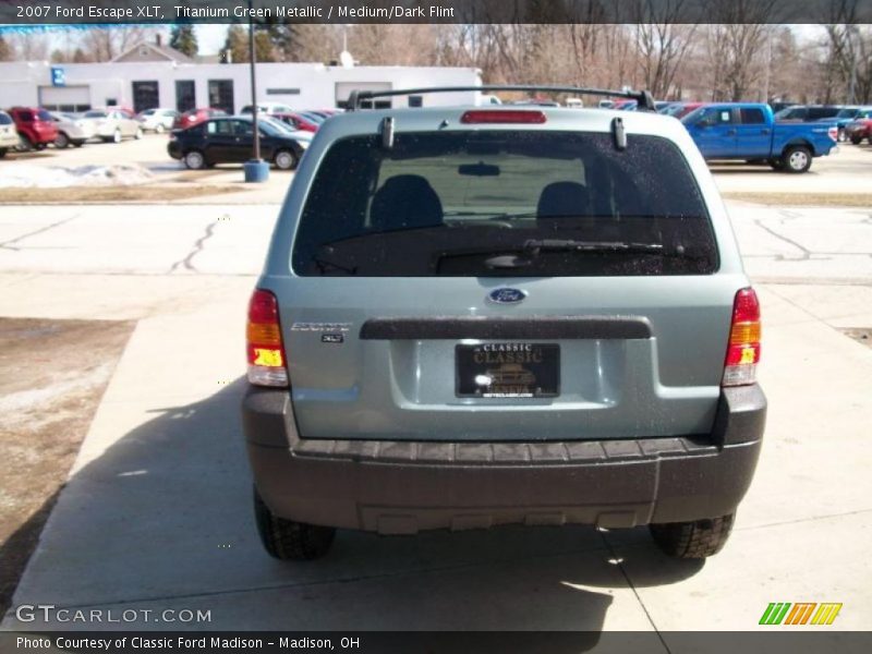 Titanium Green Metallic / Medium/Dark Flint 2007 Ford Escape XLT