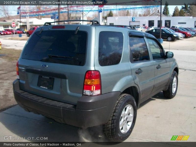 Titanium Green Metallic / Medium/Dark Flint 2007 Ford Escape XLT