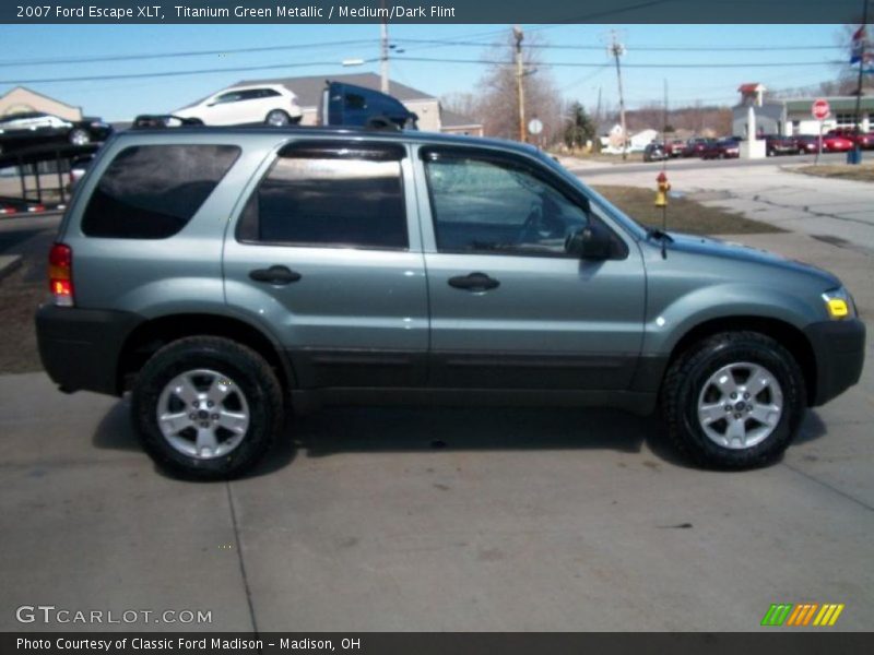 Titanium Green Metallic / Medium/Dark Flint 2007 Ford Escape XLT