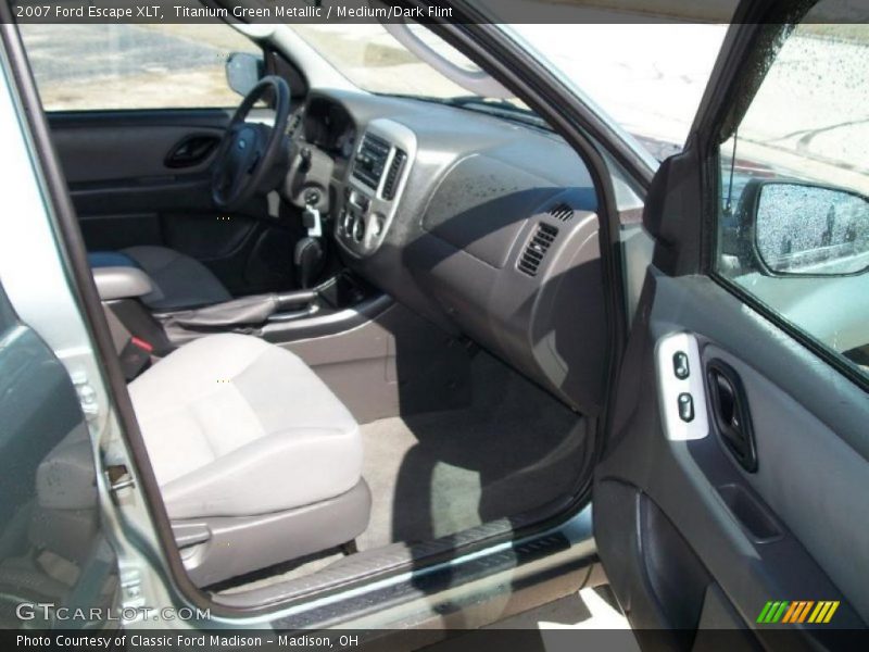 Titanium Green Metallic / Medium/Dark Flint 2007 Ford Escape XLT