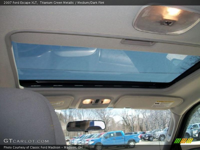 Titanium Green Metallic / Medium/Dark Flint 2007 Ford Escape XLT