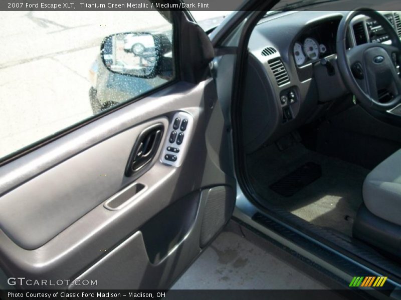 Titanium Green Metallic / Medium/Dark Flint 2007 Ford Escape XLT