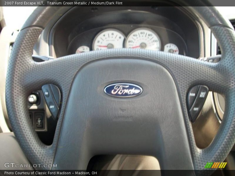 Titanium Green Metallic / Medium/Dark Flint 2007 Ford Escape XLT