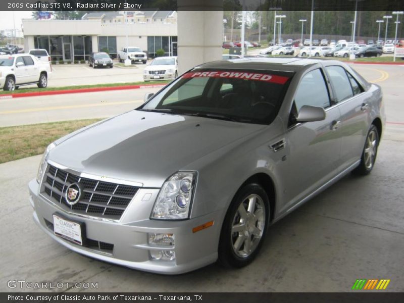 Radiant Silver / Ebony 2009 Cadillac STS V8