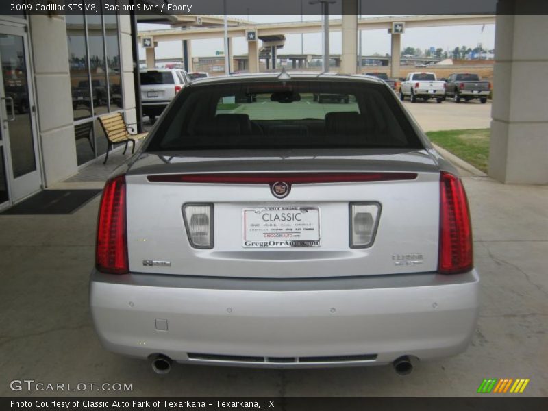 Radiant Silver / Ebony 2009 Cadillac STS V8