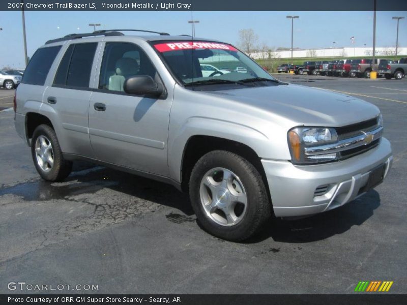 Moondust Metallic / Light Gray 2007 Chevrolet TrailBlazer LS