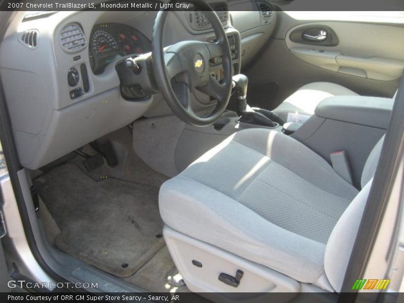Moondust Metallic / Light Gray 2007 Chevrolet TrailBlazer LS
