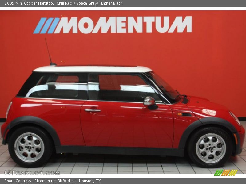 Chili Red / Space Grey/Panther Black 2005 Mini Cooper Hardtop