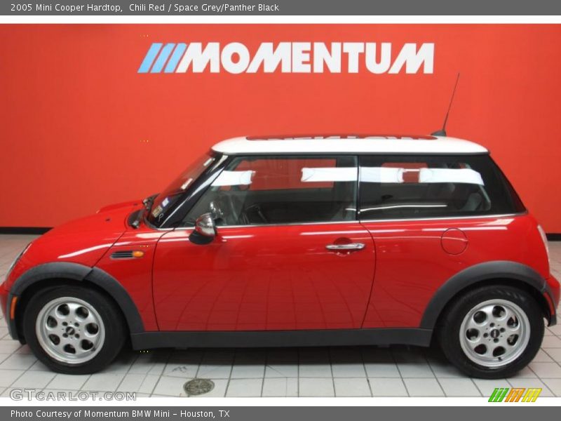 Chili Red / Space Grey/Panther Black 2005 Mini Cooper Hardtop