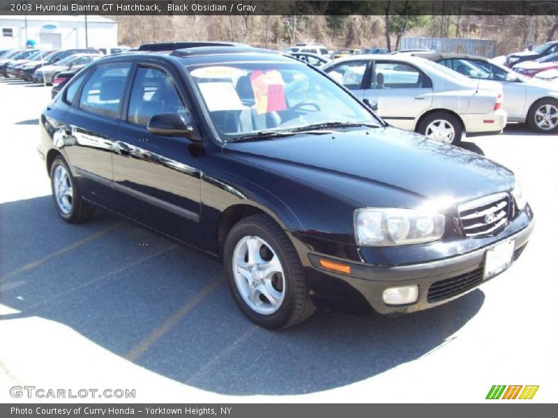 Black Obsidian / Gray 2003 Hyundai Elantra GT Hatchback