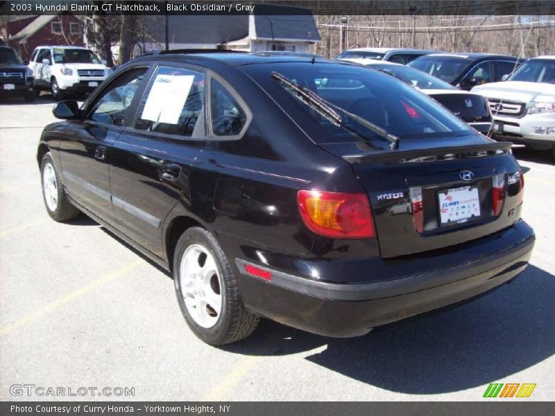 Black Obsidian / Gray 2003 Hyundai Elantra GT Hatchback