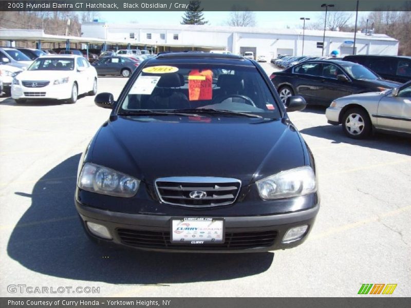 Black Obsidian / Gray 2003 Hyundai Elantra GT Hatchback