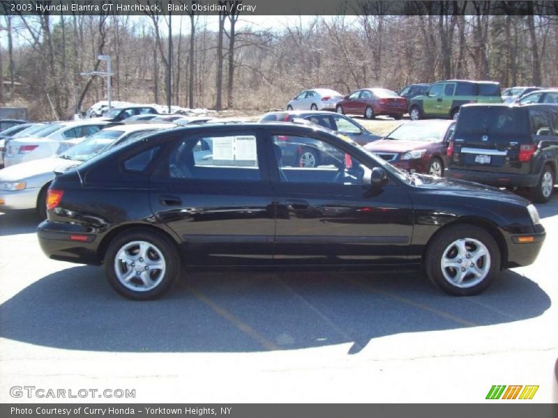 Black Obsidian / Gray 2003 Hyundai Elantra GT Hatchback