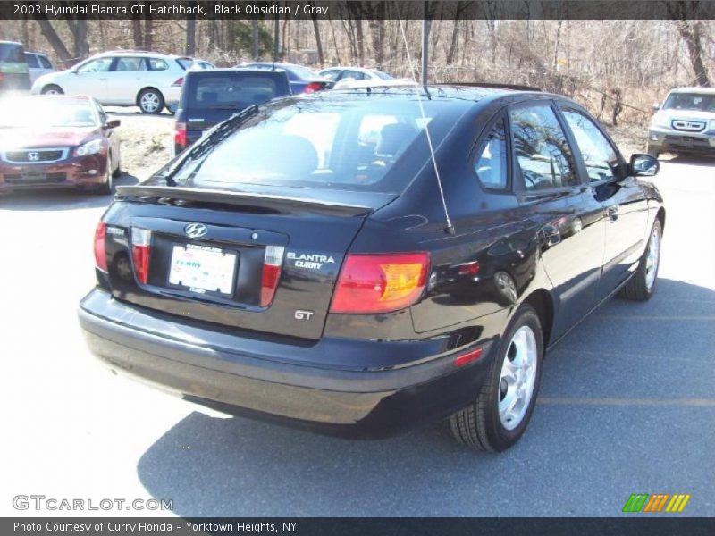 Black Obsidian / Gray 2003 Hyundai Elantra GT Hatchback
