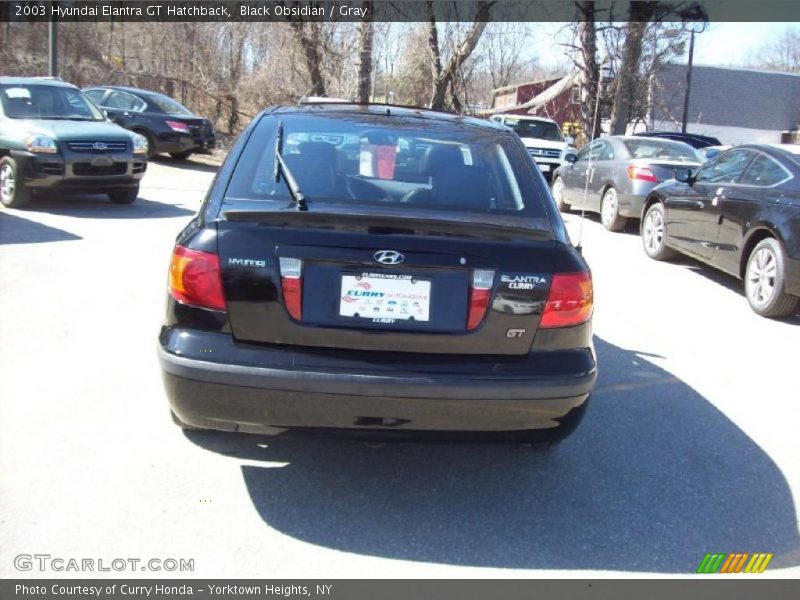 Black Obsidian / Gray 2003 Hyundai Elantra GT Hatchback