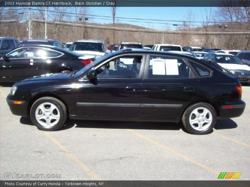 Black Obsidian / Gray 2003 Hyundai Elantra GT Hatchback