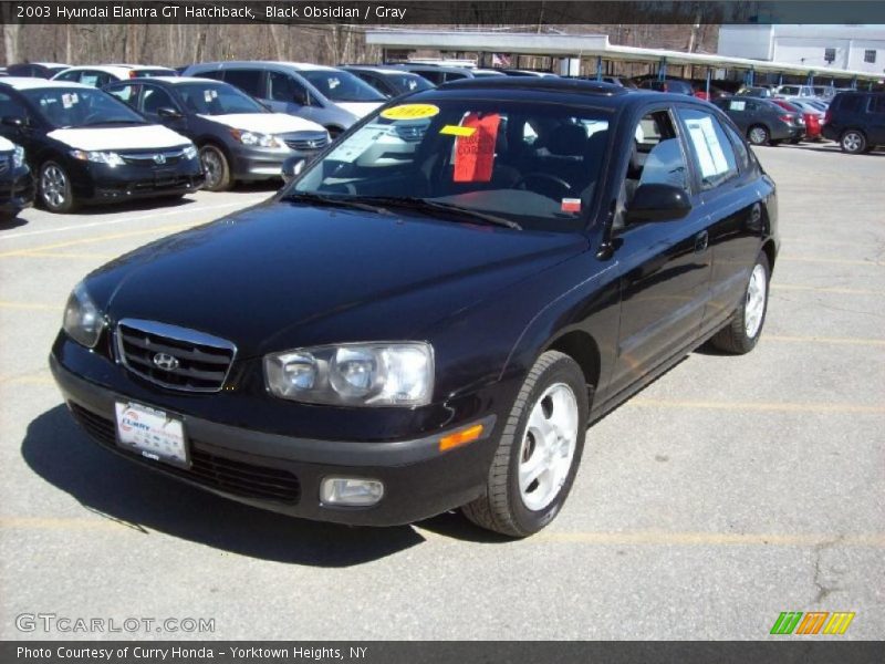 Black Obsidian / Gray 2003 Hyundai Elantra GT Hatchback