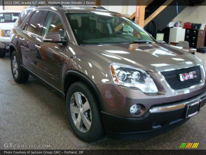 Medium Brown Metallic / Ebony 2011 GMC Acadia SLT AWD