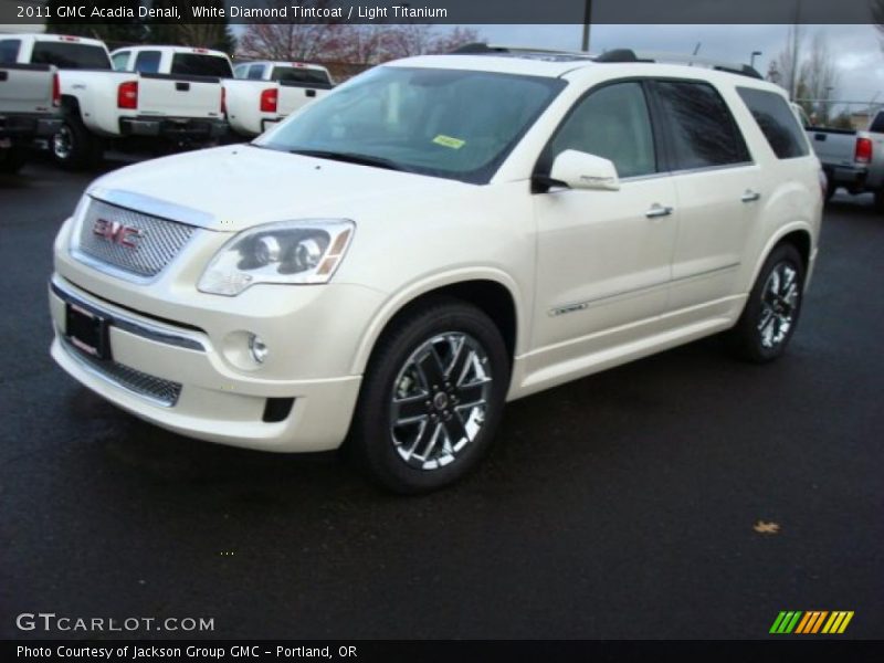 White Diamond Tintcoat / Light Titanium 2011 GMC Acadia Denali