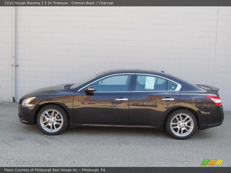 Crimson Black / Charcoal 2010 Nissan Maxima 3.5 SV Premium