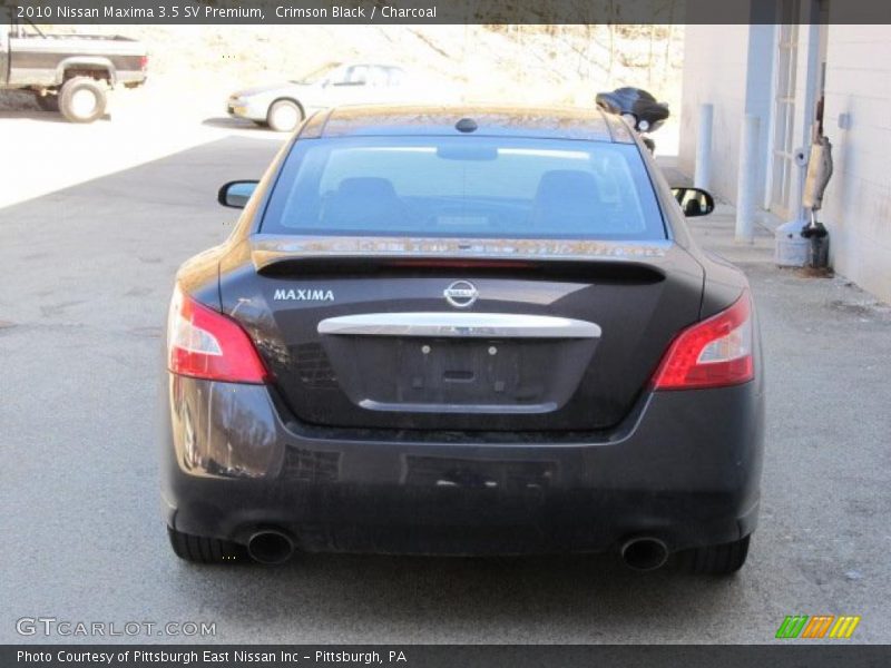 Crimson Black / Charcoal 2010 Nissan Maxima 3.5 SV Premium