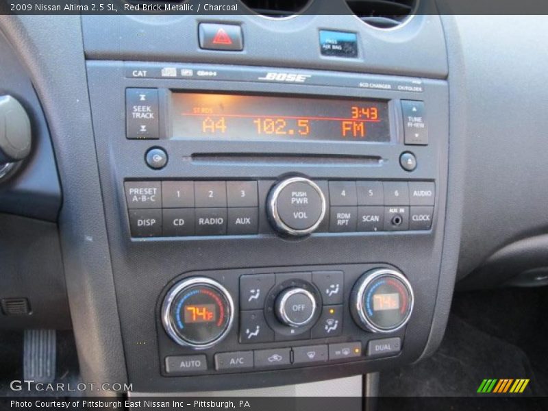 Red Brick Metallic / Charcoal 2009 Nissan Altima 2.5 SL