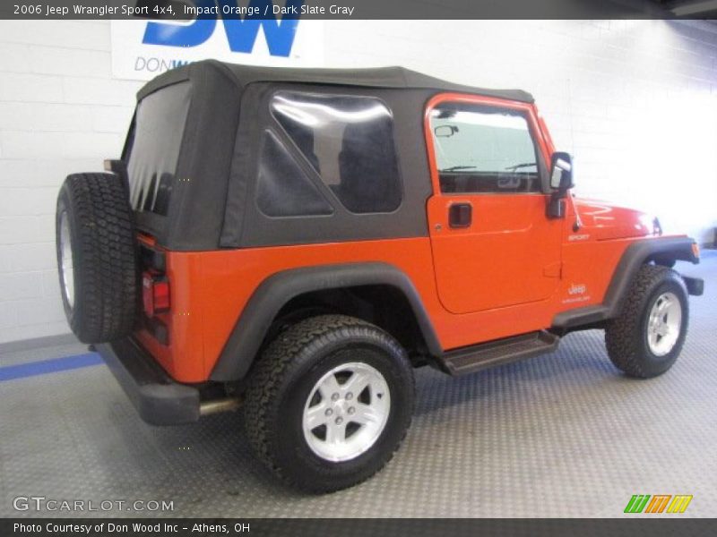 Impact Orange / Dark Slate Gray 2006 Jeep Wrangler Sport 4x4