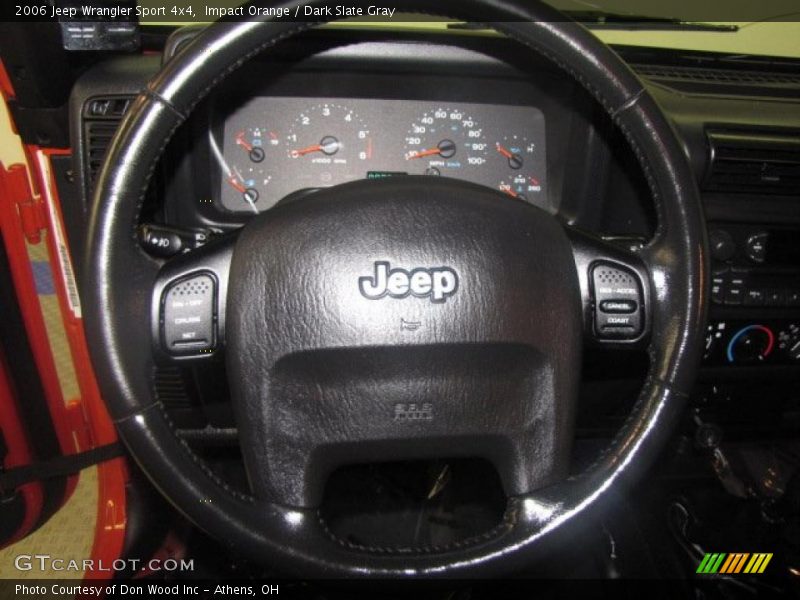 Impact Orange / Dark Slate Gray 2006 Jeep Wrangler Sport 4x4