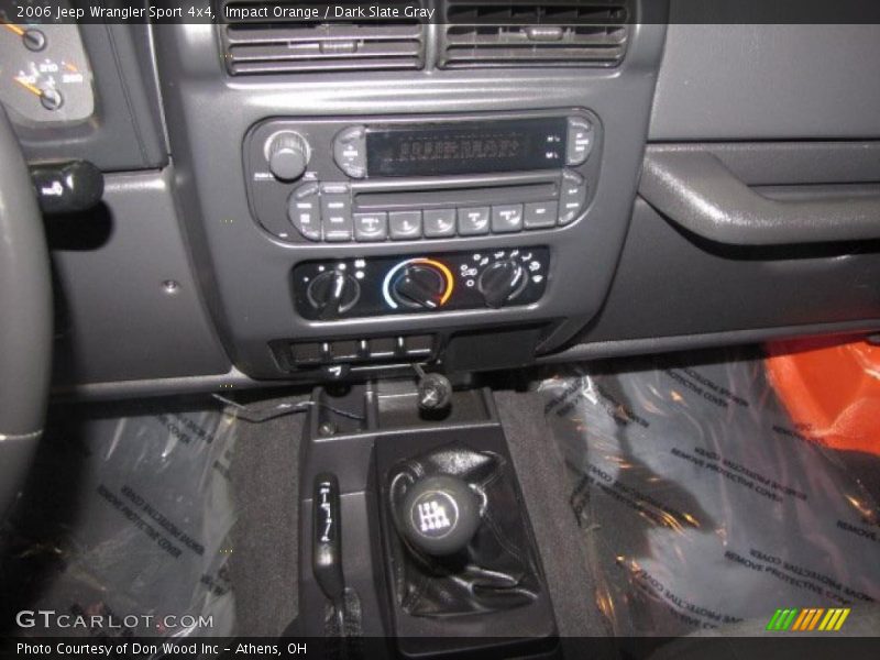 Impact Orange / Dark Slate Gray 2006 Jeep Wrangler Sport 4x4