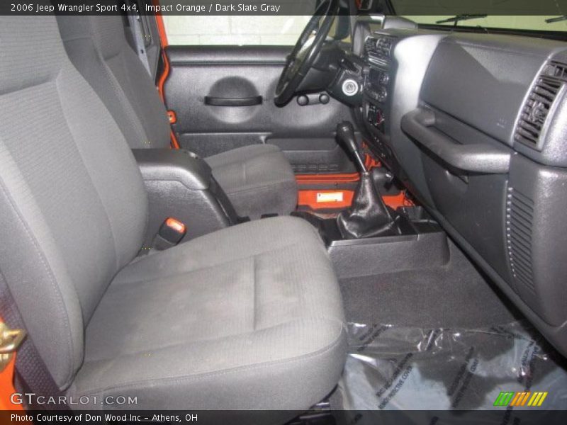 Impact Orange / Dark Slate Gray 2006 Jeep Wrangler Sport 4x4
