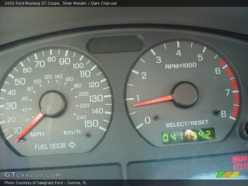 Silver Metallic / Dark Charcoal 2003 Ford Mustang GT Coupe