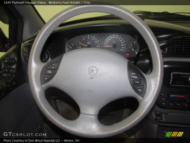 Wildberry Pearl Metallic / Grey 1996 Plymouth Voyager Rallye