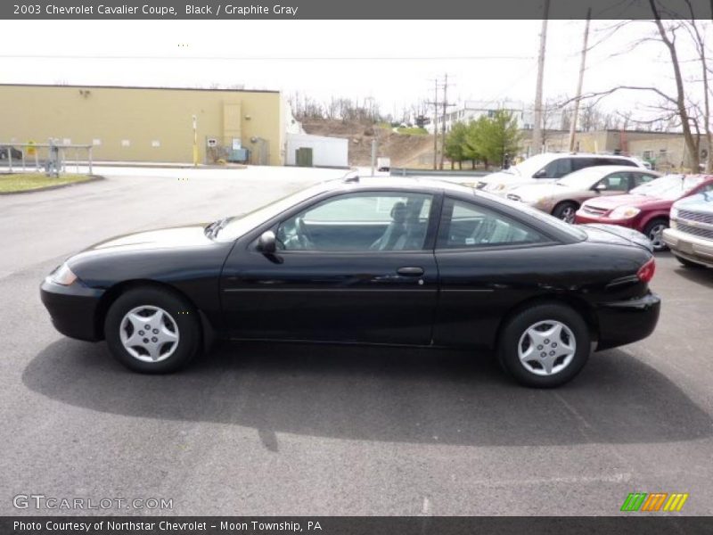 Black / Graphite Gray 2003 Chevrolet Cavalier Coupe
