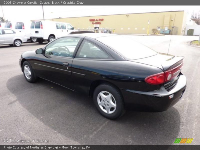 Black / Graphite Gray 2003 Chevrolet Cavalier Coupe